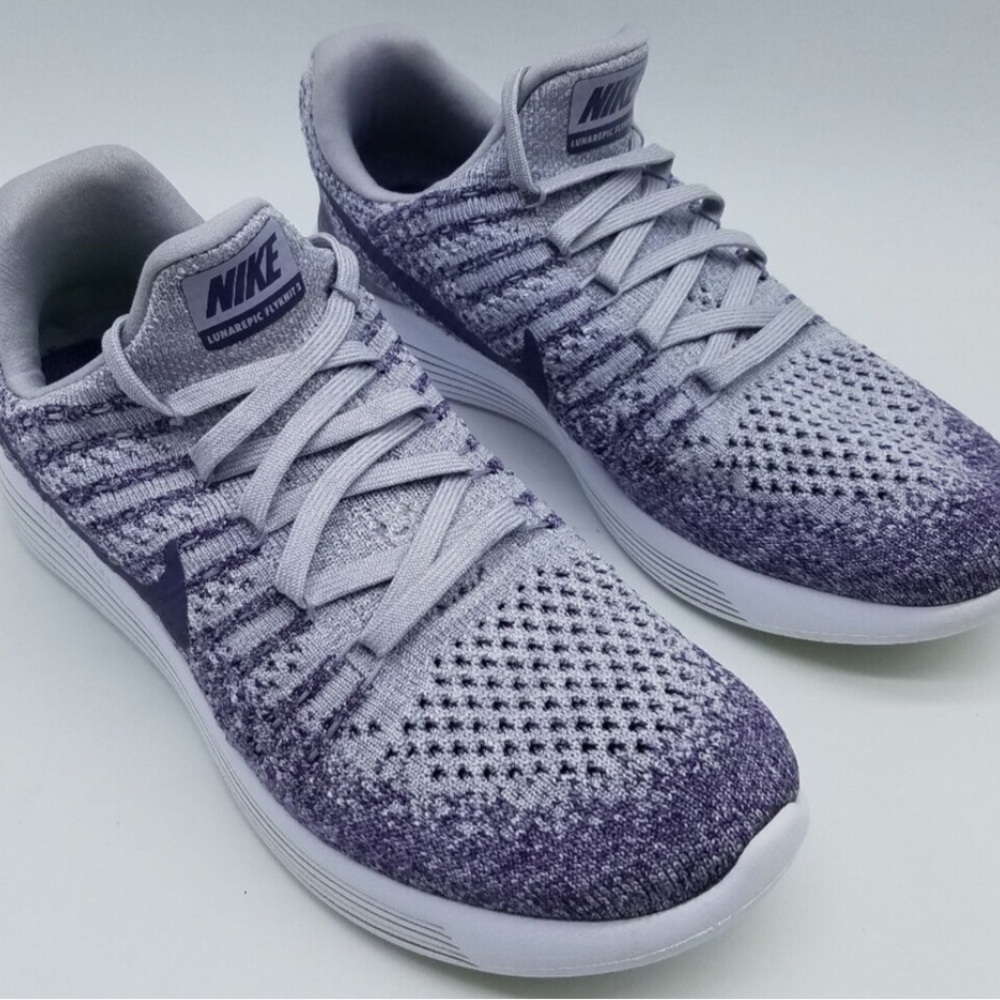 Nike Knit Sneakers in Purple and Gray